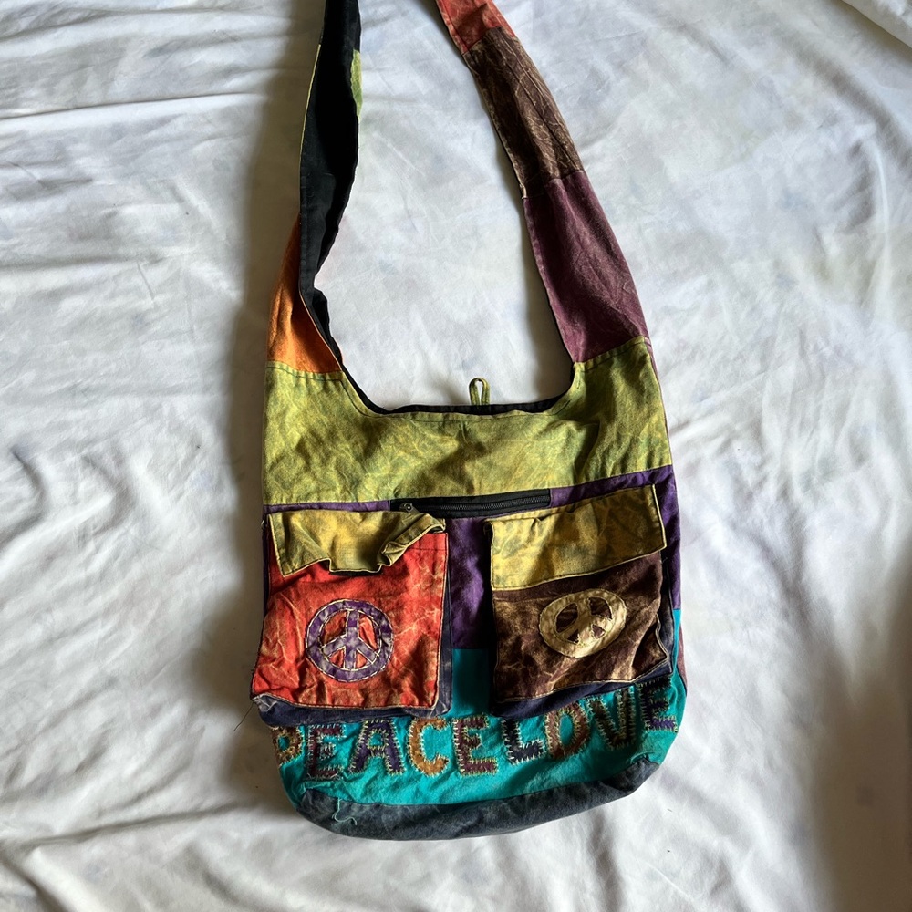 Multicolor Patchwork Shoulder Bag